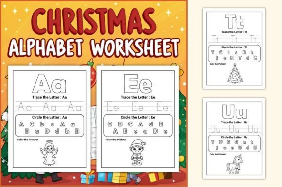 A–Z Christmas Alphabet for 1st Grade Branding