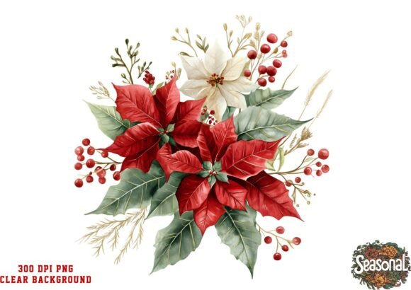 Bright Festive Christmas Bouquet PNG: A Designer’s Review for Seasonal Illustrations