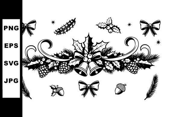 Christmas Decorative Vector with Bells H Review