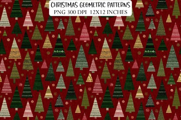 Christmas Geometric Patterns for Local Business Branding