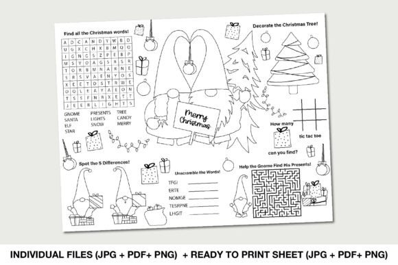 Christmas Gnome Activity Placemat Review for Real Embroidery Projects