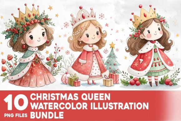 Christmas Queen Watercolor Bundle Review: A Strategic Asset for Seasonal Illustrations