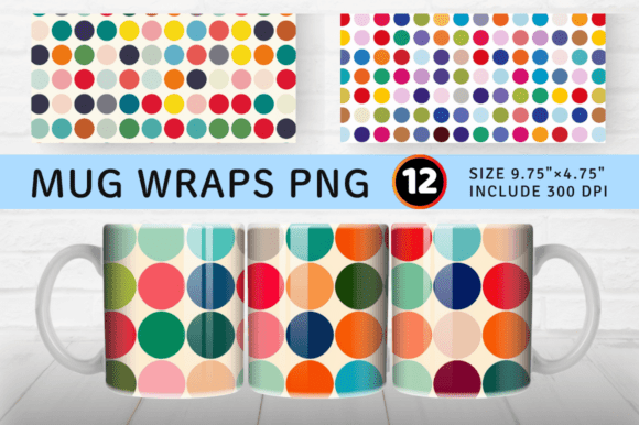Colorful Big Dots Mug Wrap Sublimation D: A Review for Illustrations
