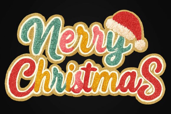 Cozy Knitted Glitter Yarn Christmas PNG: A Crafter’s Review of This Festive Illustrations Asset