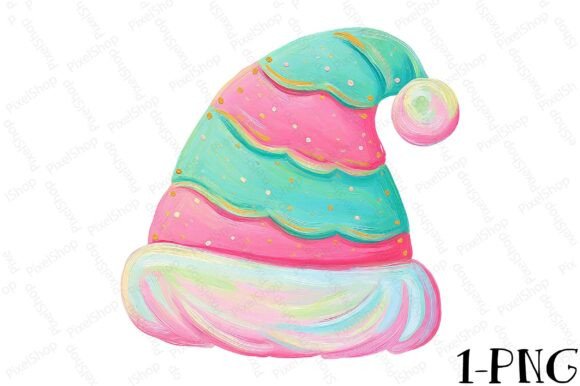 Cute Retro Christmas Santa Hat Design for T-Shirt Creations
