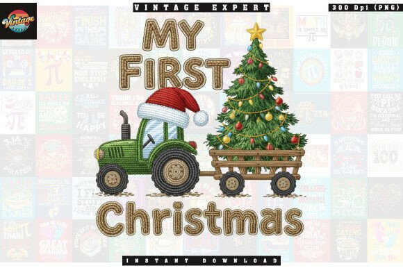 Cute Tractor with Christmas Tree PNG: A Designer’s Review for Seasonal Illustrations