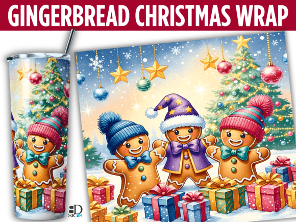 Gingerbread Christmas Tumbler Wrap Review for Digital Sellers