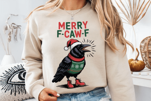 Merry Christmas F-Caw-F Crow Png Illustrations Review
