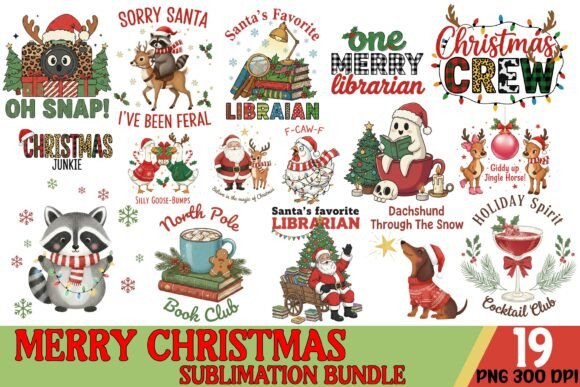 Merry Christmas Sublimation Bundle: A Designer’s Review for Branding and Illustrations