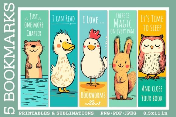 Quotes Bookmarks Cute Bookmarks for Kids: Illustrations Review