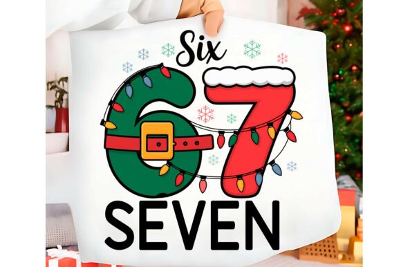 Six Seven 67 Christmas Xmas Meme PNG Illustrations
