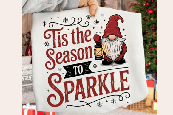 Tis the Season to Sparkle Sublimation Illustrations