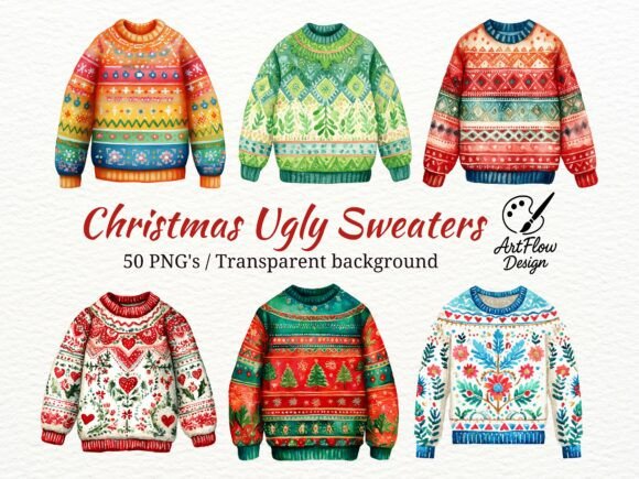 Ugly Christmas Sweater Clipart Set: A Practical Review for Digital Sellers