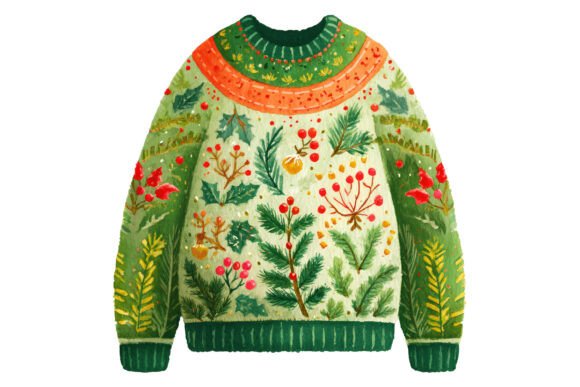 Ugly Sweater Botanical Christmas PNG Review
