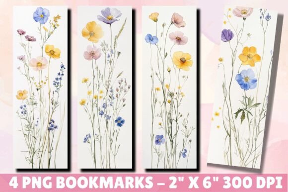 Watercolor Botanical Flower Bookmark: A Seller’s Review for Illustrations