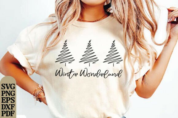 Winter Wonderland Christmas SVG, Minimal